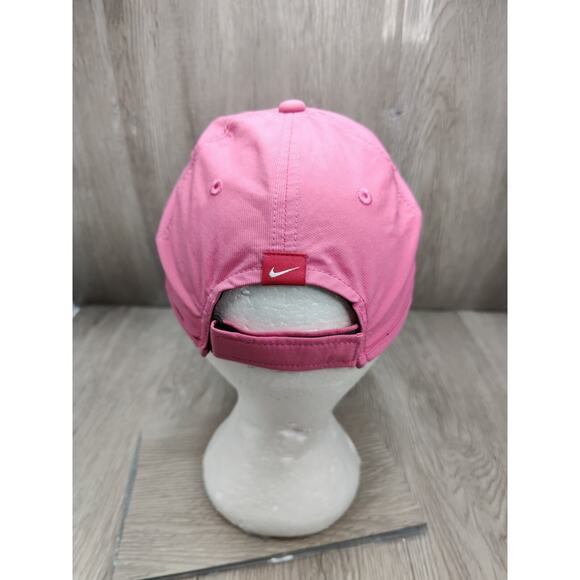 NIKE Womens Hat Cap Hat Golf Pink One Size Adjustable Lightweight Clean 619764 - Picture 3 of 9